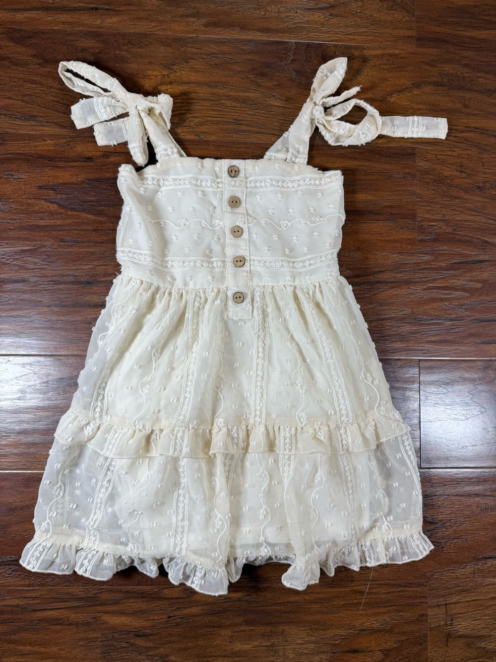 Smith Coastal Tie-Strap Ruffle Dress 5Y